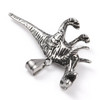 Dinosaur Pendant, Stainless Steel, 28x62x10mm