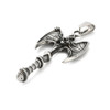 Labrys Axe Pendant, Stainless Steel, 57x29mm