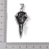 Crow Skull Pendant, Stainless Steel, 50x20mm
