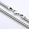 Stainless Steel Chain Necklace, 4mm, Wheat Chain, 35 in.