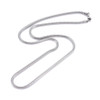 Stainless Steel Chain Necklace, 3mm, Snake Chain, 26 in.