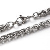 Stainless Steel Chain Necklace, 5mm, Foxtail, 24 in.