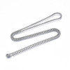 Stainless Steel Chain Necklace, 2.5mm, Box Chain, 28 in.