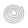 Stainless Steel Chain Necklace, 2.5mm, Box Chain, 28 in.