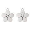 Stainless Steel, Cutout, Flower, 15x13mm, 5 PCS