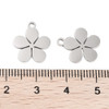 Stainless Steel, Cutout, Flower, 15x13mm, 5 PCS