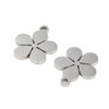 Stainless Steel, Cutout, Flower, 15x13mm, 5 PCS