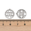 Stainless Steel, Cutout, Evil Eye, 15x14mm, 2 PCS