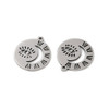 Stainless Steel, Cutout, Evil Eye, 16x14mm, 2 PCS