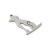 Stainless Steel, Cutout, Dog & Cat, 26x20mm, 3 PCS