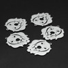 Stainless Steel, Cutout, Dog, 32x31mm, 2 PCS