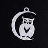 Stainless Steel, Cutout, Owl, 20x14mm, 2 PCS