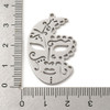 Stainless Steel, Cutout, Masquerade Mask, 35x23mm, 2 PCS