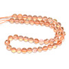 Glowing Glass, Peach, One 8mm Strand