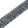 Glowing Glass, Smoke Blue, One 8mm Strand
