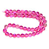 Glowing Glass, Magenta, One 8mm Strand