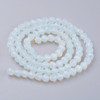 Opalite, Glass, Faceted Round, One 6mm Strand