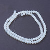 Opalite, Glass, Faceted Round, One 4mm Strand
