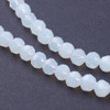 Opalite, Glass, Faceted Round, One 4mm Strand
