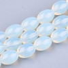 Opalite, Glass, Smooth Oval, One 11x8mm Strand