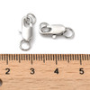 Lobster Claw Clasp, 12x6mm, Brass, Platinum Plated, 5 PCS