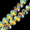 Heart Shape, Faceted, Glass, 15x13mm, Half Plated, Clear AB, One 24in Strand