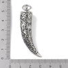 Saber Tooth Pendant, Stainless Steel, 52x12mm