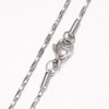 Stainless Steel Chain Necklace, 1.5mm, Boston Link, 18 in.