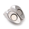 Magnetic Clasp, Heart, 11x17x5mm, Stainless Steel, 1 Set