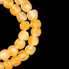 African Glass, Recycled, Clear & Orange, 15mm, 20in Strand