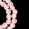 African Glass, Recycled, Pink, 15mm, 20in Strand