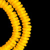 African Glass, Recycled, Rondelle, Yellow, 12x4mm, 20in Strand