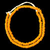 Indonesian Java Glass, Recycled, Donut, Orange Butterscotch, 6x4mm, 24in Strand