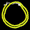 Indonesian Java Glass, Recycled, Donut, Chartreuse, 6x4mm, 24in Strand