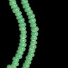 Indonesian Java Glass, Recycled, Donut, Green Pine, 6x4mm, 24in Strand