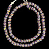 Indonesian Java Glass, Gooseberry, Dark Blue, 8mm, 24in Strand
