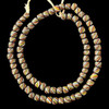 Indonesian Java Glass, Gooseberry, Black, 8mm, 24in Strand