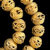 Ghana Brass, Ashanti, Round, 15mm, 20in Strand