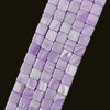 Shell, Smooth Square, Purple, Dyed, 10mm