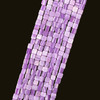 Shell, Smooth Cube, Purple, Dyed, 3mm