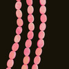 Shell, Smooth Oval, Hot Pink, Dyed, 7x5mm