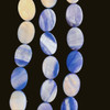 Shell, Smooth Oval, Dark Blue, Dyed, 18x13mm