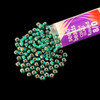 Seed Beads, 8/0 Czech, Round, Emerald S/L, 22 gram Tube
