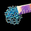 Seed Beads, 8/0 Czech, Round, Dark Aqua S/L, 22 gram Tube