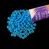Seed Beads, 8/0 Czech, Round, OP Blue Dyed, 22 gram Tube