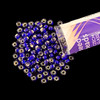 Seed Beads, 8/0 Czech, Round, Cobalt S/L, 22 gram Tube