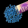 Seed Beads, 8/0 Czech, Round, Opaque Denim, 22 gram Tube