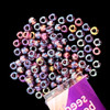 Seed Beads, 8/0 Czech, Round, Amethyst AB, 22 gram Tube
