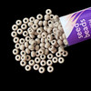 Seed Beads, 8/0 Czech, Round, Opaque Grey, 22 gram Tube