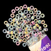 Seed Beads, 8/0 Czech, Round, Crystal Black C/L AB, 22 gram Tube